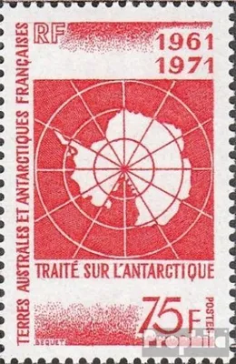 Produktbild von Briefmarken Französ. Gebiete Antarktis 1971 Mi 67 (kompl.Ausg.) postfrisch Antarktisvertrag