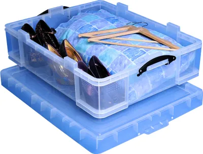 Produktbild von Really Useful Box Aufbewahrungsbox 70 Liter transparent