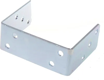 Zdjęcie produktu dla Wspornik słupka Aqbau® do przykręcenia w kształcie litery U | ocynkowany ogniowo | uchwyt słupka (szerokość - 161 mm)