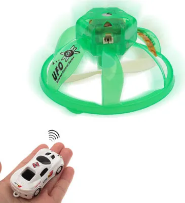 Immagine prodotto di Mini UFO telecomandato a infrarossi con luce LED, verde