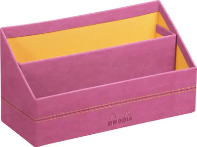 Produktbild von Rhodia Rhodiarama Briefständer aus Kunstleder, 25x10x14 cm - Fuchsia 194613C