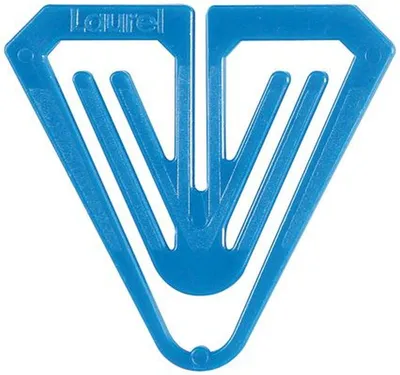 Produktbild von Büroklammern Plastiklips Butterfly 50mm VE=1000 Stück blau
