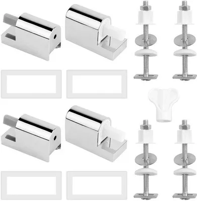 Produktbild von Universal Toilet Bevestigungs-Scharniere - Ersatzset - 2 Stücke - ABS