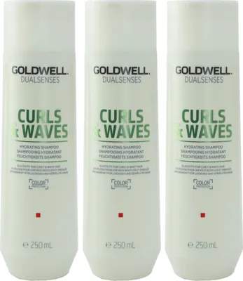 Produktbild von Goldwell Dualsenses Curls & Waves Hydrating 3 x 250 ml Shampoo für lockiges Haar Set