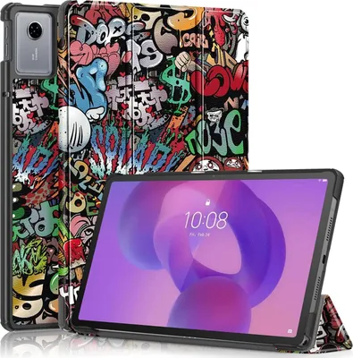 Produktbild von Für Lenovo Idea Tab 11 Zoll 3folt Wake UP Smart Cover Hülle Graffiti Design