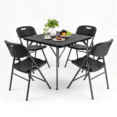 Produktbild von Sekey Garten-Essgruppe PE-Rattan Gartenmöbel-Set für 4 Personen Terrassenmöbel