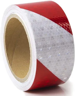 Produktbild von Reflektierende Sicherheitsband- Warnband reflektierende Sicherheitsband- reflektierende Aufkleber- rot-weiss reflektierende Sicherheitsband- für Fahrzeuge- Autos- Anhänger- draußen