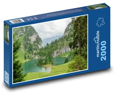 Zdjęcie produktu dla Puzzle 2000 Górskie jezioro w Alpach - martinpuzzle