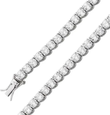 Produktbild von Tennis Armband Silber 925 weisse Zirkonia 18