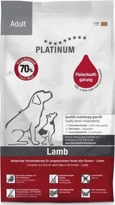 Produktbild von PLATINUM Adult Lamb - Halbfeuchtes Hundefutter – 5kg