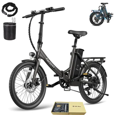 Produktbild von E-Bike 20 zoll 155 - 195 cm Rostfreie Aluminiumlegierung 36 V 18,2 Ah 655,2 Wh bis zu 150 - 190 km Wasserdicht IPX4 mit 7 Gang, Schwarz