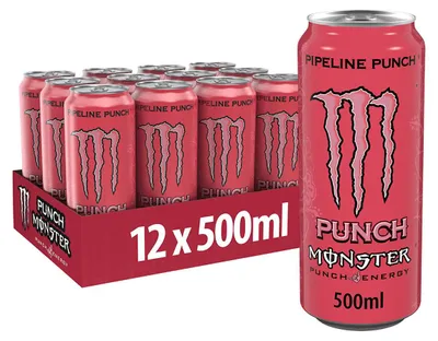 Obrázek produktu pro Monster Energy Pipeline Punch Maracuja Orange Guave 500ml 12er Pack