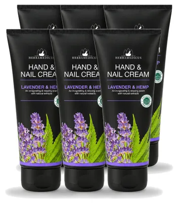 Produktbild von 6 x Herbamedicus Handcreme Lavendel - 75 ml - Vorteilspackung - 6 Stücke