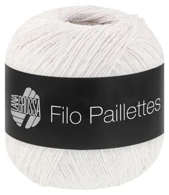Produktbild von Lana Grossa - Filo Paillettes 0001 weiß