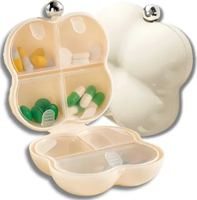 Produktbild von Aufbewahrungsbox für Medikamente, Tabletten, 7 Tage, weißer Behälter