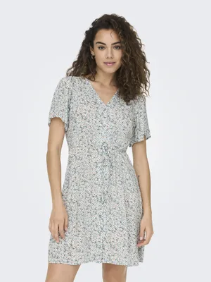 Image de ONLY Mini-robe décontractée Design Motif Robe chemisier manches courtes Taille : S