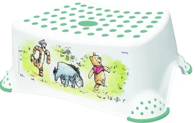 Obrázek produktu pro Keeeper Stolička, schůdek s protiskluzovou funkcí - Medvídek Pú a přátelé - bílý