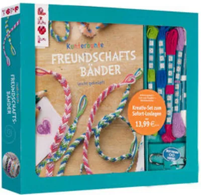 Produktbild von Kreativ-Set Kunterbunte Freundschaftsbänder