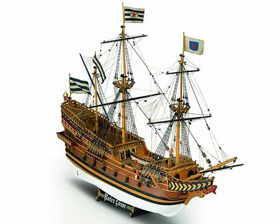 Productafbeelding van MAMOLI Roter Löwe 1597, schaal 1:55, modelbouwpakket