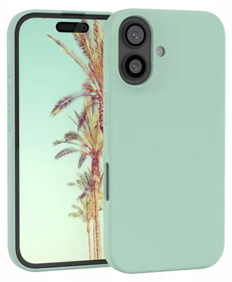 Produktbild von EAZY CASE Silikonhülle für Apple iPhone 16 Silikon Backcover Schutz in Grün