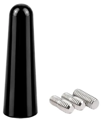 Produktbild von Audioproject A205 - Autoradio Autoantenne kurz 5 cm - Alu kompatibel für VW Golf Polo up Ford Fiesta Opel Mini FIAT Smart AM FM schwarz glänzend