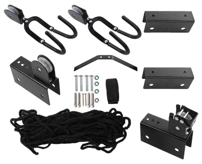 Immagine prodotto di Supporto da soffitto per biciclette e kayak, sollevatore per canoe da garage, elevata resistenza per appendere canoe a remi