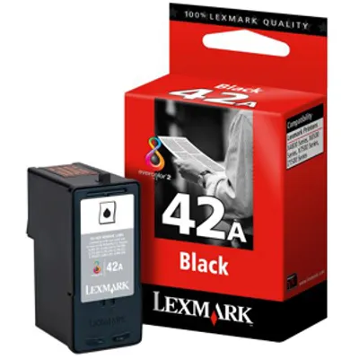 Produktbild von Lexmark #42 Black Return Program Print Cartridge, Schwarz, 1 Cartridge, 70 x 38 x 98 mm, Tintenstrahl