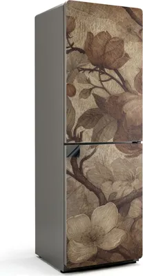 Produktbild von Verblasstes Blumenarrangement – Magnetische Kühlschrank Abdeckung – Dekorfolie magnetisch Küche – Kühlschrank Magnet Deko – selbstklebende Magnettafel – Magnetfolie für Kühlschranktür – 60x180 cm