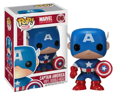 Obrázok produktu pre FUNKO POP! Marvel: Captain America, zberateľská figúrka, Komiks