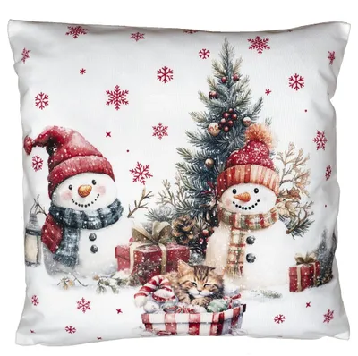 Produktbild von Kissenhülle 40x40 Kissenbezug bedruckt Weihnachsmotive Dekokissen Advent