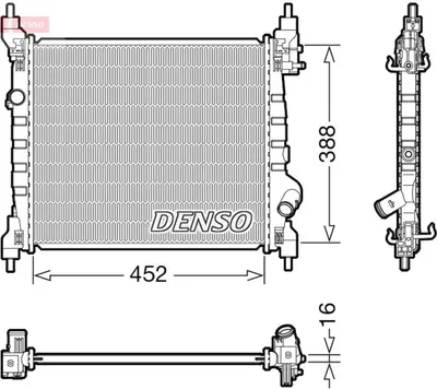 Obrázek produktu pro DENSO Chladič, chlazení motoru DRM15014