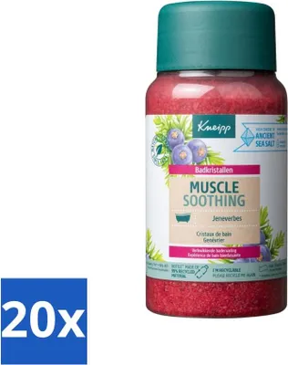 Image de Kneipp - Sels de bain - Apaisement musculaire - Baies de genièvre - Apaisement musculaire - 600 g - Pack avantage - 20 pièces