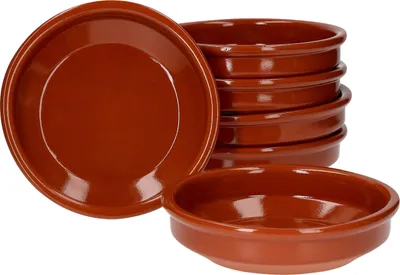 Produktbild von 6er Set Cazuela Ton-Schale Bruno Ø 16cm Größe M Mittelalter Wikinger