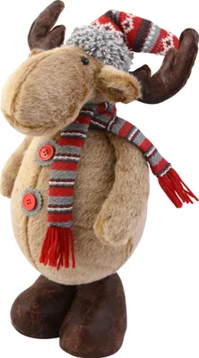 Produktbild von Plüsch Elch oder Rentier Weihnachts Deko Figur 56 / 58 cm innen Innen Dekoration, Modelle Rentier:Rentier 1 stehend