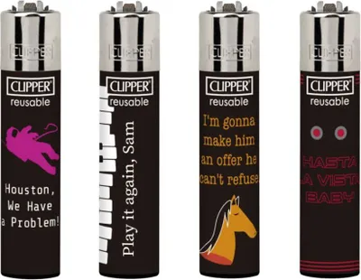 Zdjęcie produktu dla Zestaw 4 zapalniczek Clipper®: Screen Play