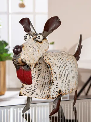 Produktbild von Gilde Wackelfigur, Schnauzer, Balu, Eisen, weiß, VE 2 Höhe: 27.50 cm Breite: 39.00 cm Tiefe: 15.00cm 57984