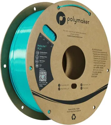 Zdjęcie produktu dla Polymaker PolyLite PLA, kolor: Silk Teal, rozmiar filamentu: 1,75 mm, waga: 1 kg