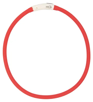 Produktbild von Hundehalsband LED Rot Leuchthalsband Leuchtband Wasserdicht Kürzbar Aufladbar USB