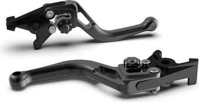 Produktbild von Bremshebel LSL BOW R49R mit ABE kurz für Yamaha YZF-R6 YZF-R1 600 / 1000 ccm Bj. 2015 - 2022, Farbe Hebel:schwarz, Farbe Versteller:schwarz