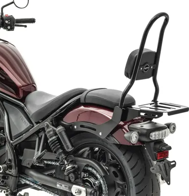 Immagine prodotto di Sissy Bar L3 per Honda Rebel 1100 21-25 con portapacchi nero
