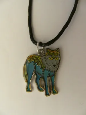 Produktbild von Stimmungskette Wolf Kette Anhänger Modeschmuck Ketten Geschenke Schmuck Wölfe Tier