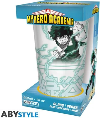 Produktbild von My Hero Academia Large Glass 400ml Izuku & Bakugo Box