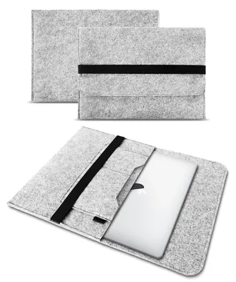 Produktbild von Schutzhülle Apple Macbook Air 13.3" 2020 Sleeve Hülle Tasche Filz Cover Case BagFarben:Helles Grau
