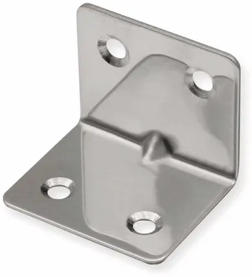 Produktbild von Winkelverbinder, Edelstahl, Chromoptik, 32x32x38 mm, 10 Stück