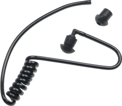 Produktbild von vhbw Security Schallschlauch Ohrhörer, 2x Ohrstöpsel für Headset, Funkgerät - transparent / schwarz