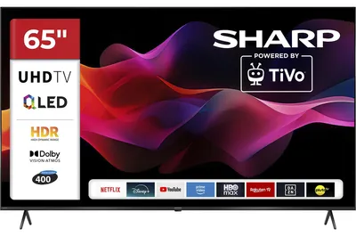 Zdjęcie produktu dla Telewizor Sharp 65HM5745E QLED 65 cali Smart TV z TiVo, telewizor 4K UHD z HDR Dolby Vision (2026)