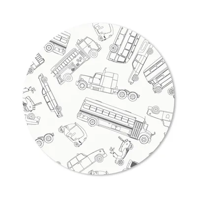 Produktbild von MuchoWow® Mauspad Mousepad Muster - Auto - Lkw 40x40 cm - Mousepads - Maus Mat - Pad - Mausunterlage - Schreibtisch Accessoires