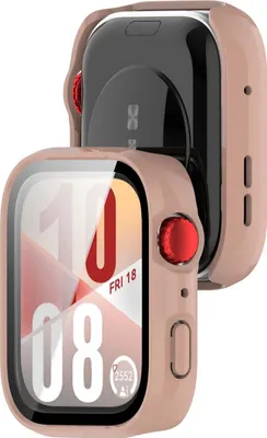 Produktbild von Schutzhülle mit Glas für Huawei Watch Fit 4, Bizon Case Watch Adamo, Rosa
