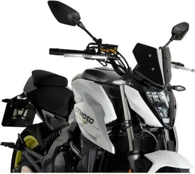 Zdjęcie produktu dla Czarna owiewka PUIG Naked Sport zatwierdzona przez ABE dla Cfmoto 650 NK