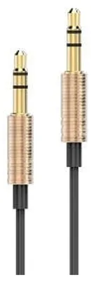 Imagen del producto de Cable AWEI AUX-001, con conector de 3,5 mm, color dorado